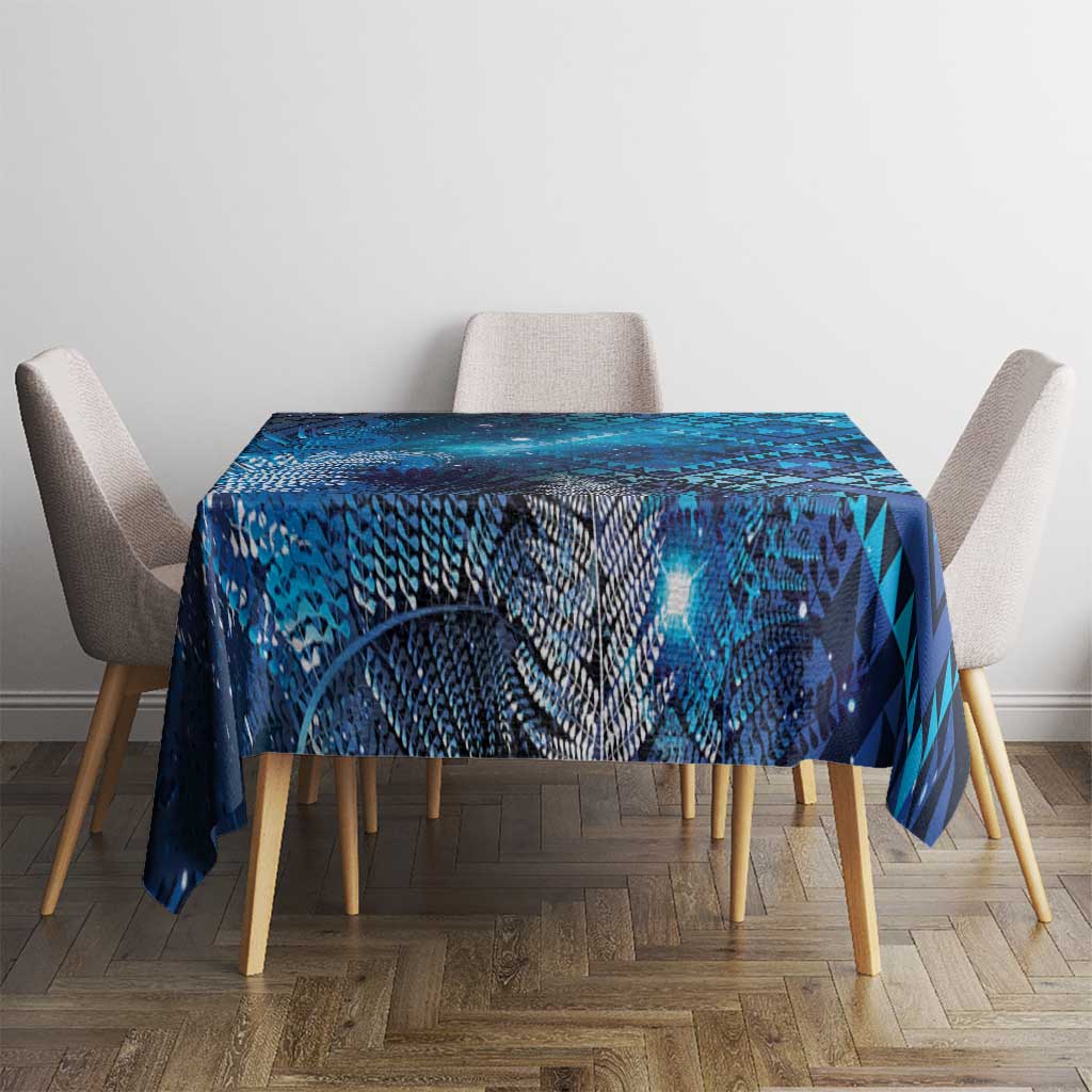 Aotearoa Taniko Matariki Tablecloth Cosmic Blue LT7 - Polynesian Pride