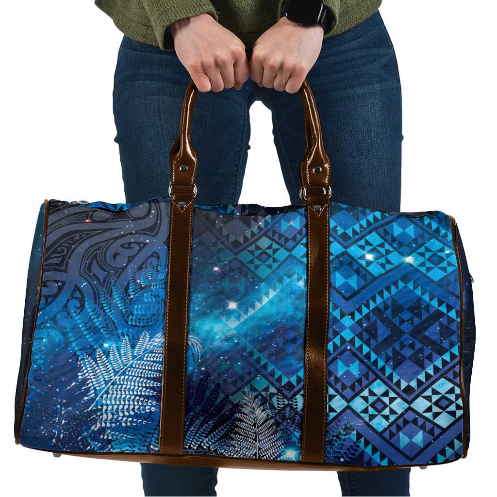 Aotearoa Taniko Matariki Travel Bag Cosmic Blue