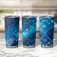 Aotearoa Taniko Matariki Tumbler Cup Cosmic Blue LT7 - Polynesian Pride