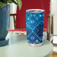 Aotearoa Taniko Matariki Tumbler Cup Cosmic Blue LT7 - Polynesian Pride