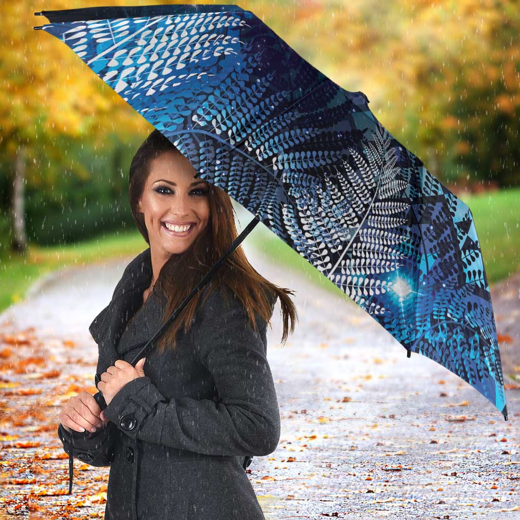 Aotearoa Taniko Matariki Umbrella Cosmic Blue LT7 - Polynesian Pride