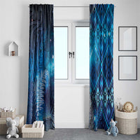 Aotearoa Taniko Matariki Window Curtain Cosmic Blue LT7 - Polynesian Pride