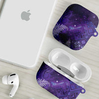 Aotearoa Taniko Matariki AirPods Case Cosmic Violet LT7 - Polynesian Pride