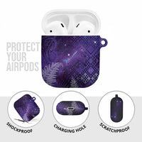 Aotearoa Taniko Matariki AirPods Case Cosmic Violet LT7 - Polynesian Pride
