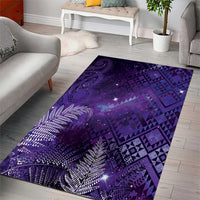 Aotearoa Taniko Matariki Area Rug Cosmic Violet