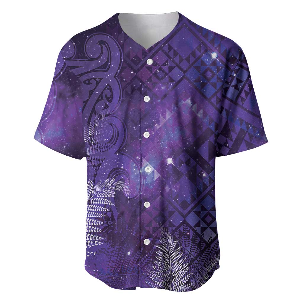 Aotearoa Taniko Matariki Baseball Jersey Cosmic Violet