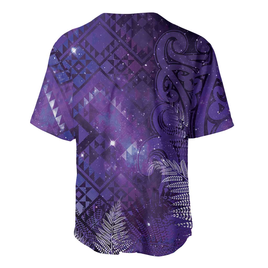 Aotearoa Taniko Matariki Baseball Jersey Cosmic Violet