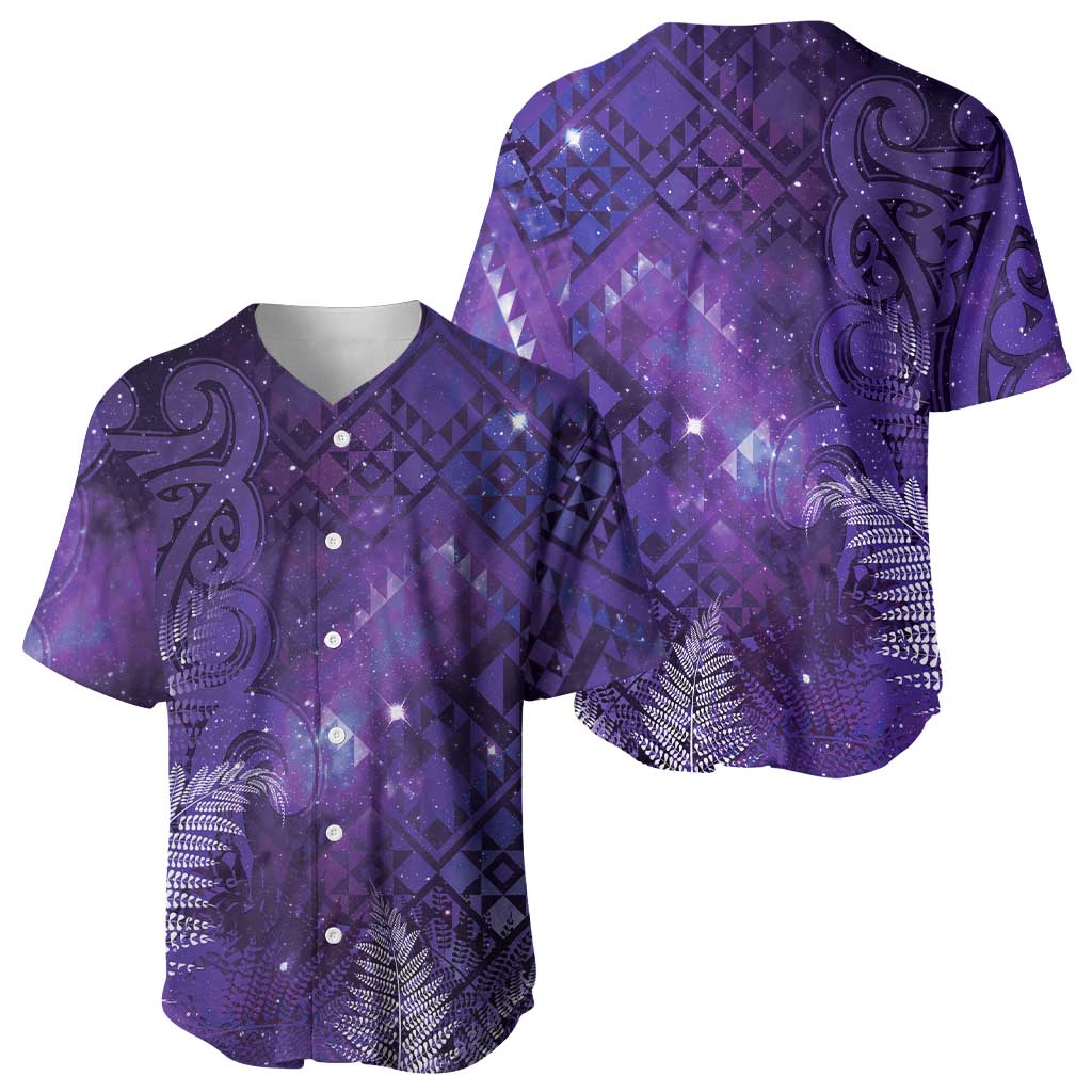 Aotearoa Taniko Matariki Baseball Jersey Cosmic Violet