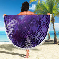 Aotearoa Taniko Matariki Beach Blanket Cosmic Violet LT7 - Polynesian Pride