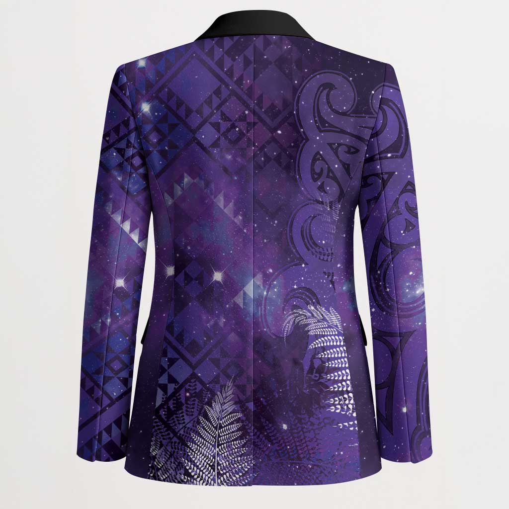 Aotearoa Taniko Matariki Blazer Cosmic Violet LT7 - Polynesian Pride