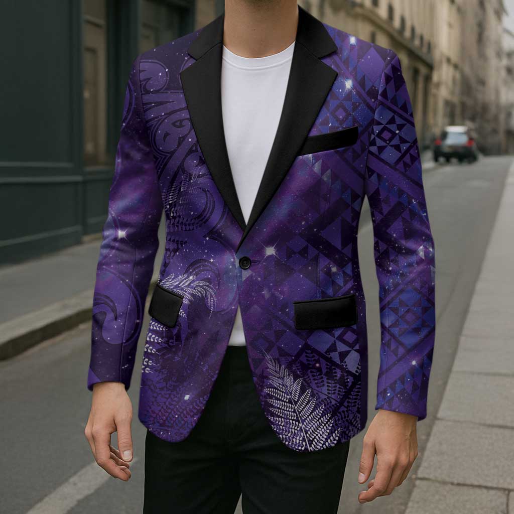 Aotearoa Taniko Matariki Blazer Cosmic Violet LT7 - Polynesian Pride