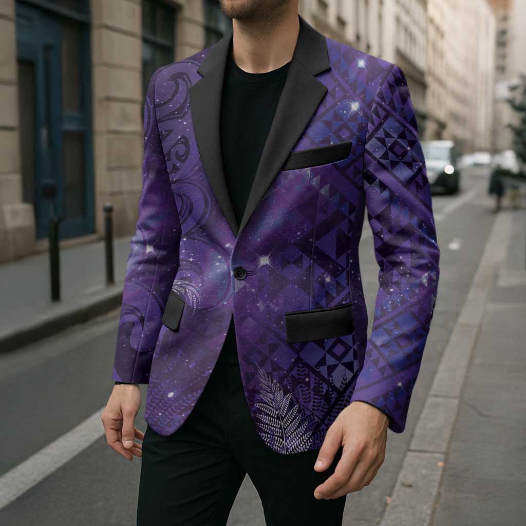 Aotearoa Taniko Matariki Blazer Cosmic Violet LT7 - Polynesian Pride