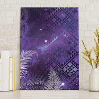 Aotearoa Taniko Matariki Canvas Wall Art Cosmic Violet LT7 Without Frame Purple - Polynesian Pride