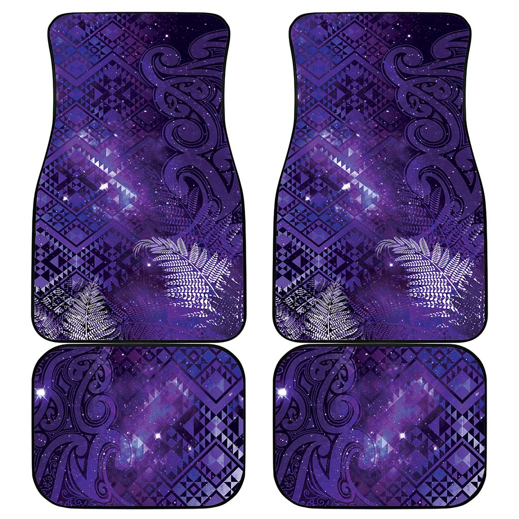 Aotearoa Taniko Matariki Car Mats Cosmic Violet LT7 - Polynesian Pride