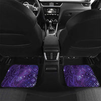 Aotearoa Taniko Matariki Car Mats Cosmic Violet LT7 Set 2pcs - Back Purple - Polynesian Pride