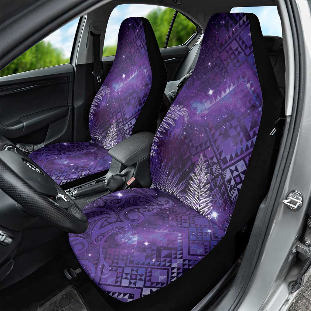 Aotearoa Taniko Matariki Car Seat Cover Cosmic Violet LT7 - Polynesian Pride
