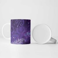 Aotearoa Taniko Matariki Ceramic Mug Cosmic Violet LT7 - Polynesian Pride