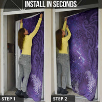Aotearoa Taniko Matariki Door Cover Cosmic Violet LT7 - Polynesian Pride