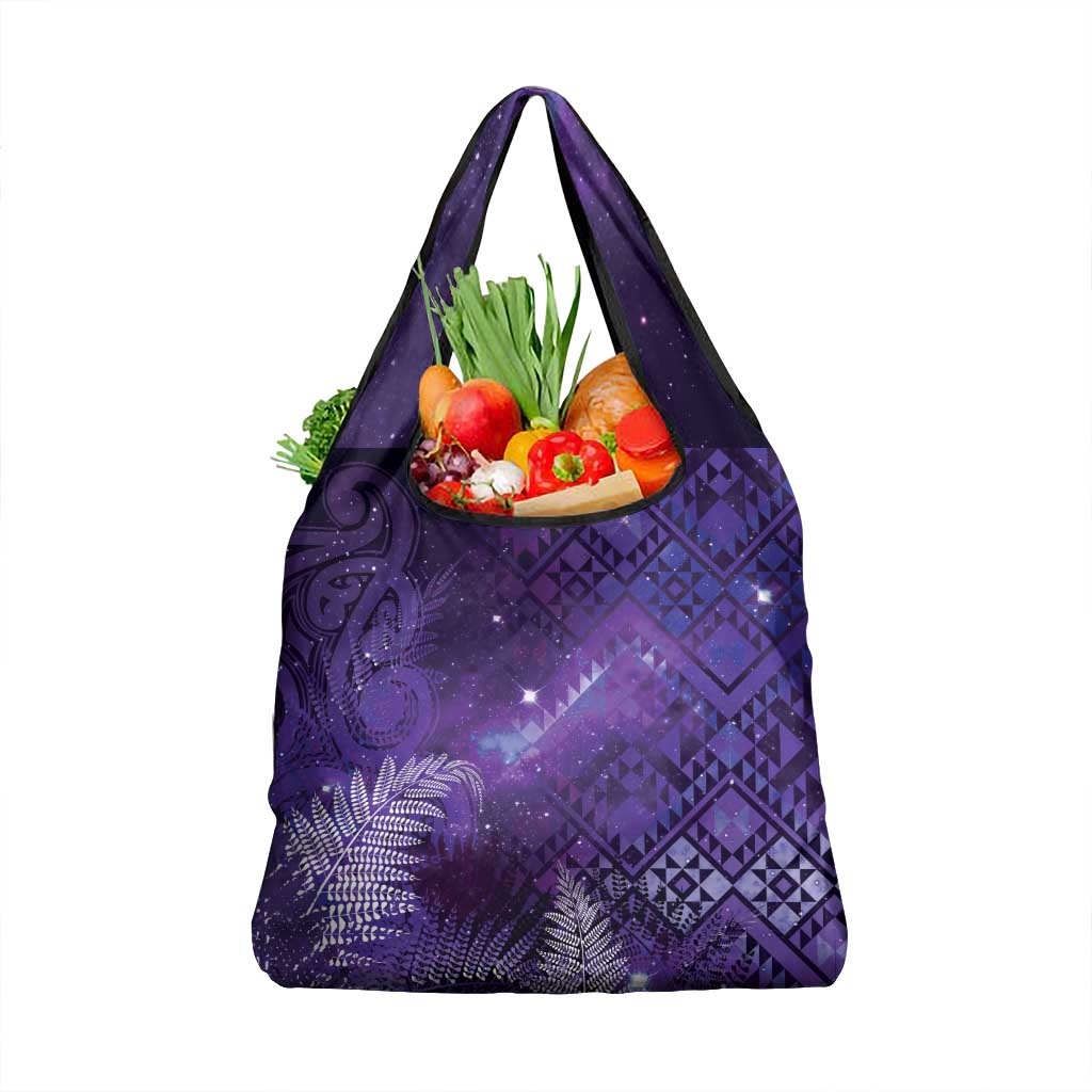 Aotearoa Taniko Matariki Grocery Bag Cosmic Violet LT7 1-pack One Size Purple - Polynesian Pride