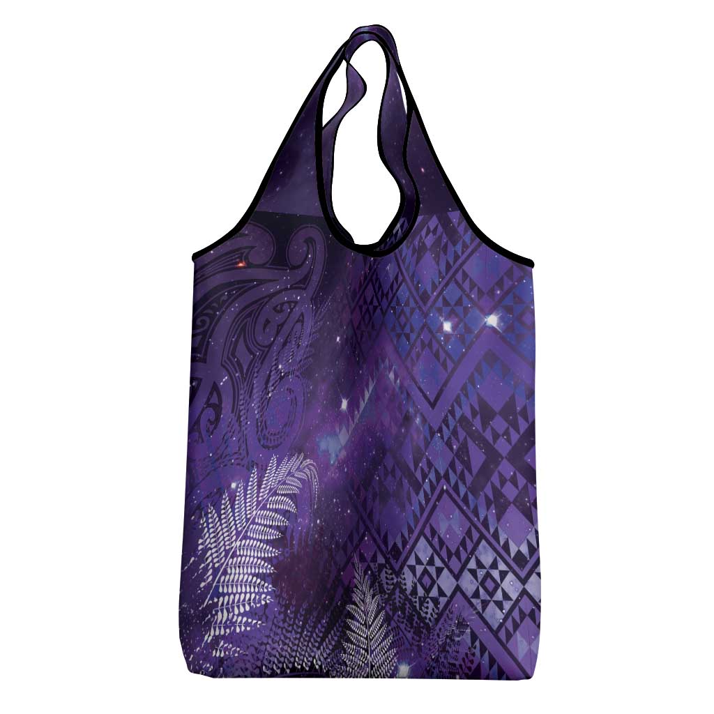 Aotearoa Taniko Matariki Grocery Bag Cosmic Violet LT7 - Polynesian Pride