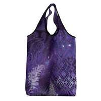 Aotearoa Taniko Matariki Grocery Bag Cosmic Violet LT7 - Polynesian Pride