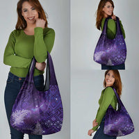 Aotearoa Taniko Matariki Grocery Bag Cosmic Violet LT7 - Polynesian Pride