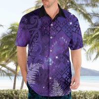 Aotearoa Taniko Matariki Hawaiian Shirt Cosmic Violet LT7 - Polynesian Pride