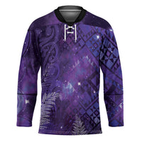 Aotearoa Taniko Matariki Hockey Jersey Cosmic Violet LT7 Unisex Purple - Polynesian Pride