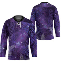 Aotearoa Taniko Matariki Hockey Jersey Cosmic Violet LT7 - Polynesian Pride