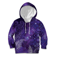 Aotearoa Taniko Matariki Kid Hoodie Cosmic Violet LT7 Hoodie Purple - Polynesian Pride