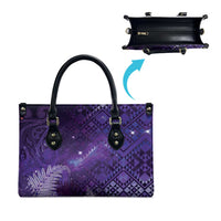 Aotearoa Taniko Matariki Leather Bag Cosmic Violet