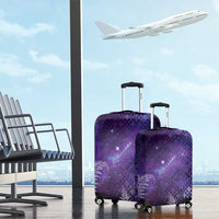 Aotearoa Taniko Matariki Luggage Cover Cosmic Violet LT7 - Polynesian Pride