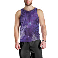 Aotearoa Taniko Matariki Men Tank Top Cosmic Violet LT7 - Polynesian Pride