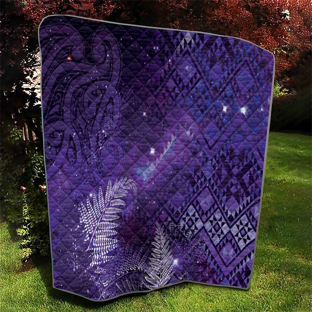 Aotearoa Taniko Matariki Quilt Cosmic Violet LT7 - Polynesian Pride