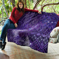 Aotearoa Taniko Matariki Quilt Cosmic Violet LT7 - Polynesian Pride