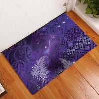 Aotearoa Taniko Matariki Rubber Doormat Cosmic Violet LT7 - Polynesian Pride