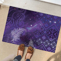 Aotearoa Taniko Matariki Rubber Doormat Cosmic Violet LT7 - Polynesian Pride