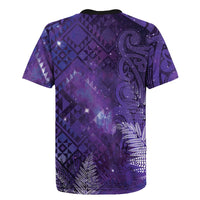 Aotearoa Taniko Matariki Rugby Jersey Cosmic Violet LT7 - Polynesian Pride