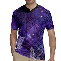 Aotearoa Taniko Matariki Rugby Jersey Cosmic Violet LT7 - Polynesian Pride