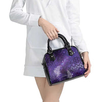 Aotearoa Taniko Matariki Shoulder Handbag Cosmic Violet LT7 - Polynesian Pride