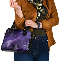 Aotearoa Taniko Matariki Shoulder Handbag Cosmic Violet LT7 - Polynesian Pride