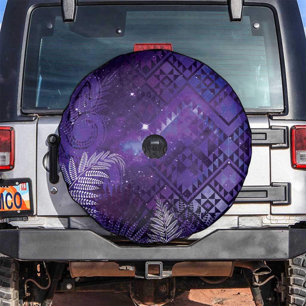 Aotearoa Taniko Matariki Spare Tire Cover Cosmic Violet LT7 Purple - Polynesian Pride