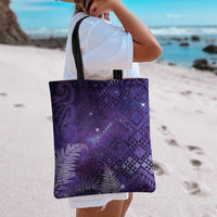 Aotearoa Taniko Matariki Tote Bag Cosmic Violet LT7 - Polynesian Pride