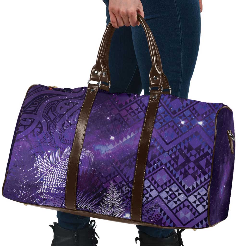 Aotearoa Taniko Matariki Travel Bag Cosmic Violet