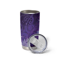Aotearoa Taniko Matariki Tumbler Cup Cosmic Violet LT7 - Polynesian Pride