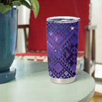 Aotearoa Taniko Matariki Tumbler Cup Cosmic Violet LT7 - Polynesian Pride