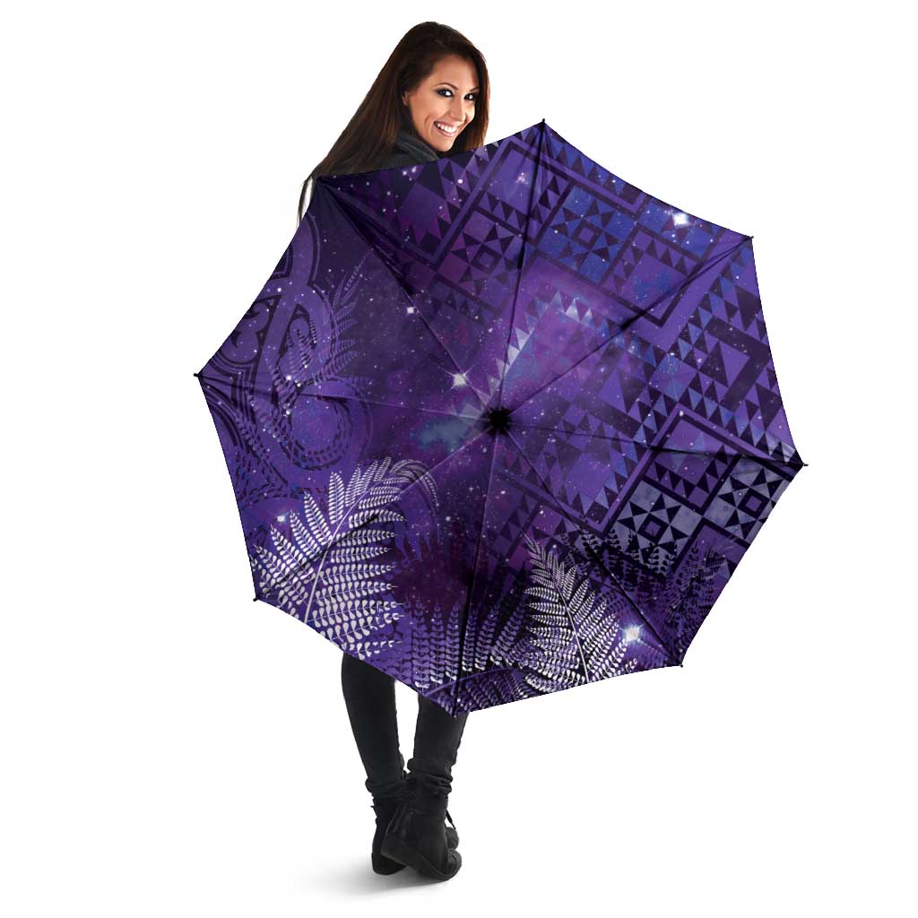 Aotearoa Taniko Matariki Umbrella Cosmic Violet LT7 - Polynesian Pride