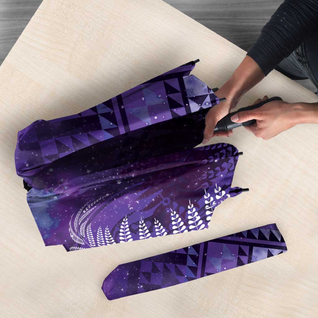 Aotearoa Taniko Matariki Umbrella Cosmic Violet LT7 - Polynesian Pride