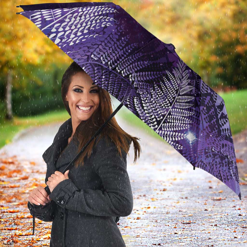 Aotearoa Taniko Matariki Umbrella Cosmic Violet LT7 - Polynesian Pride