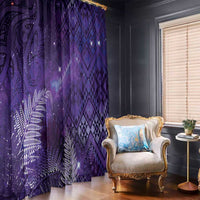 Aotearoa Taniko Matariki Window Curtain Cosmic Violet LT7 - Polynesian Pride